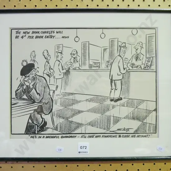 framed Sid Scales comic