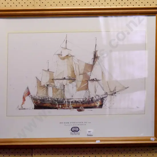 framed Endeavour print