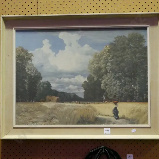 framed harvest print