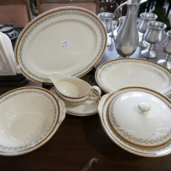 Johnson Bros lidded vege, gravy boat, ashets etc