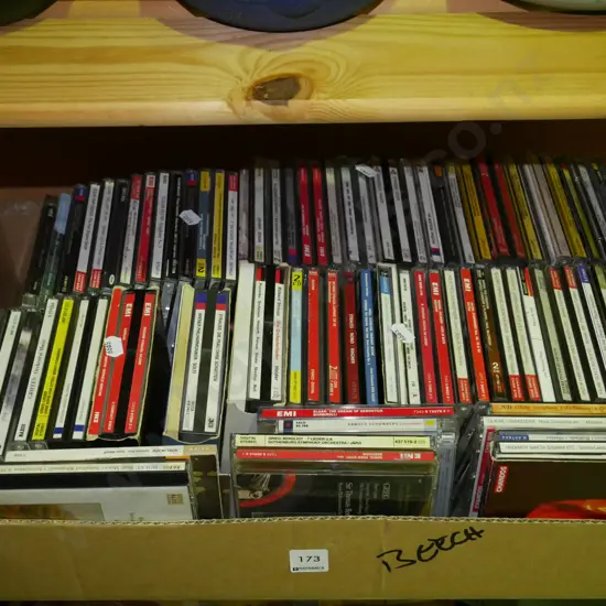 box of CDs