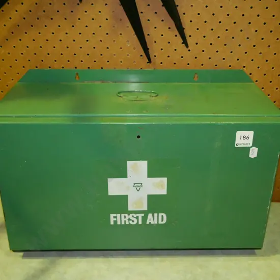 metal wall mounted first aid box