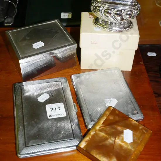cigarette cases, Ronson table top lighter