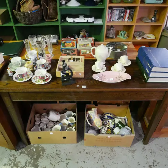 solid oak hall table H-850 W-1400 D-400