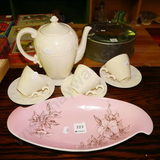coffee set,Royal Winton retro dish