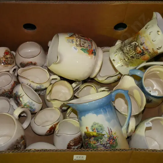 box of ceramic jugs