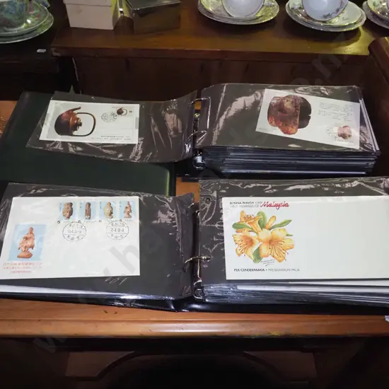 3x albums of first day covers
