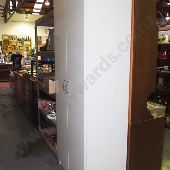 2 door laundry cupboard with adjustable internal shelves H-1860 W-800 D-420