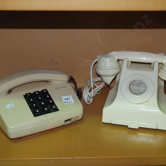 vintage phone, push button phone