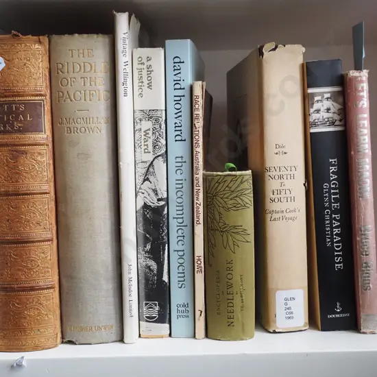 shelf of various books