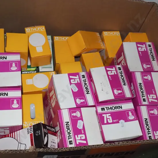 box of light bulbs