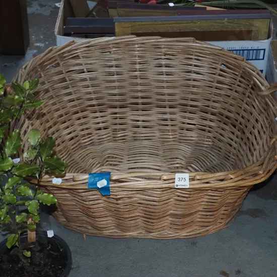 cane laundry basket