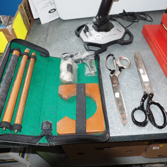 novelty golf putter, 2 large pairs of scissors