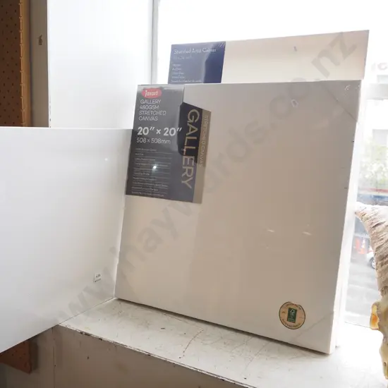 3x as-new artists canvases