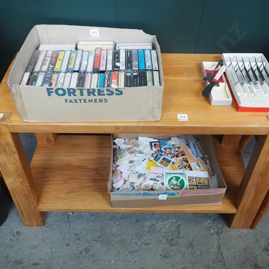 small solid rimu hall table- varnish needs attention