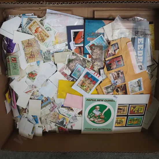 box of stamps