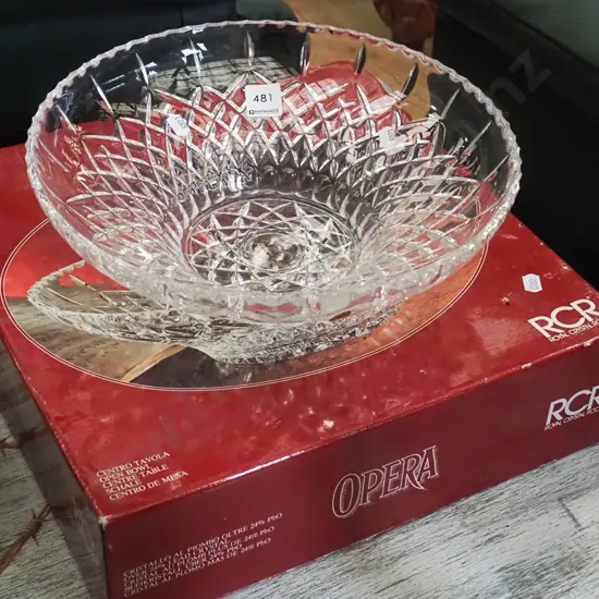 large crystal open bowl Diam-300