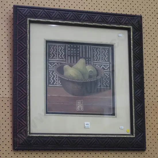 framed print- still life pears