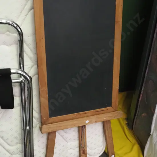 child's blackboard and easel