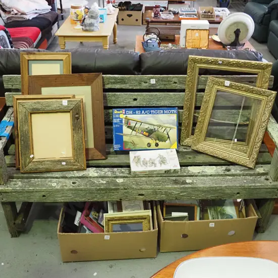 homemade rustic garden bench seat from old fencing pales