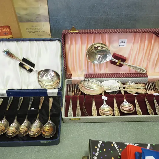 2x sets of plated cutlery