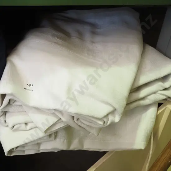 white curtains - sizes unknown