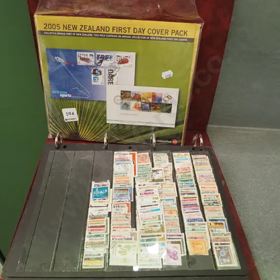 stamp albums, NZ 2005 first day cover pack