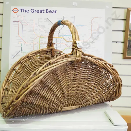 cane wood basket