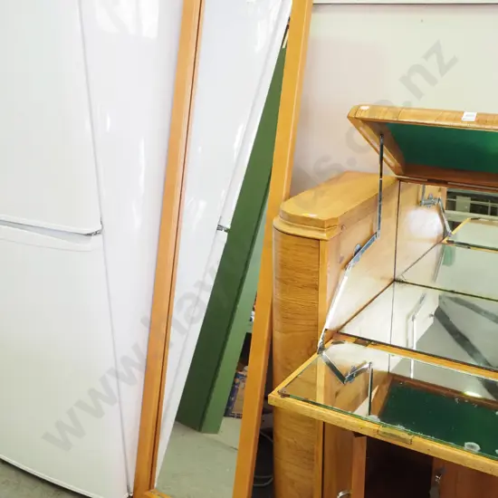 rimu framed freestanding mirror