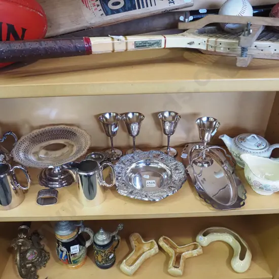 plated ware, jug, small tea pot