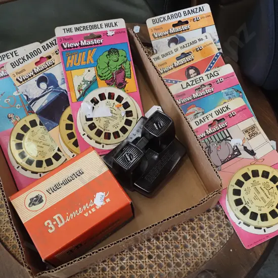 Viewmaster and various cartridges