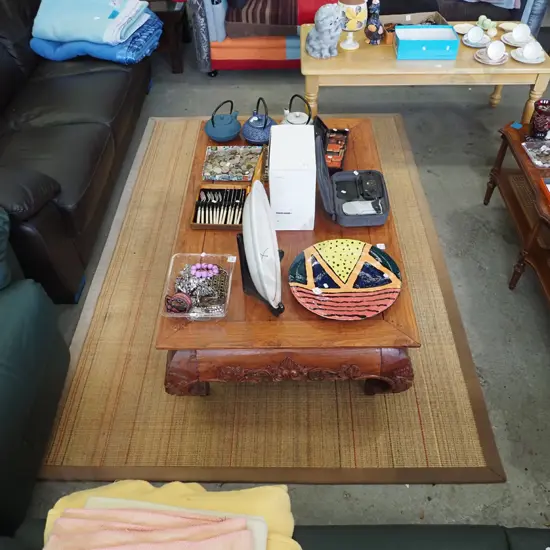 jute edged floor mat L-2200 W-1500