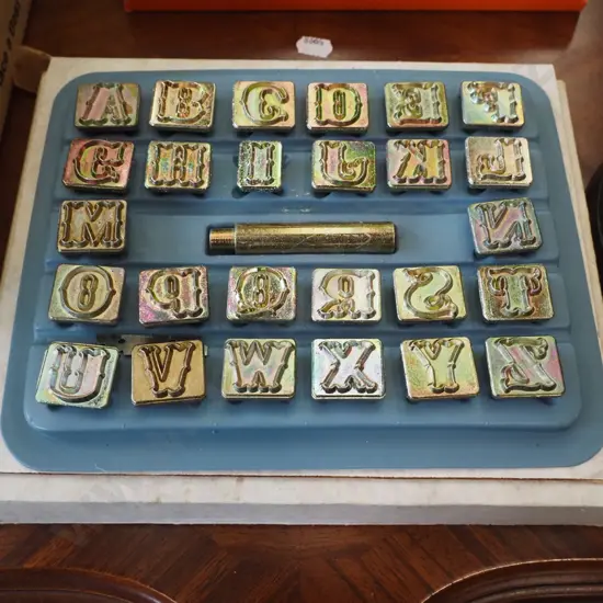 alphabet leather worker's punch set