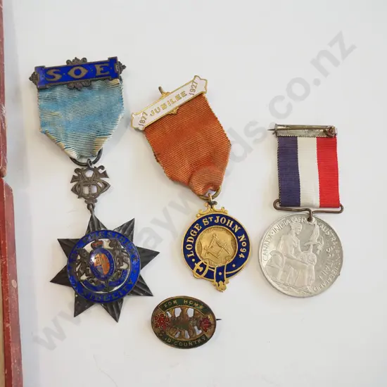 box of various medals