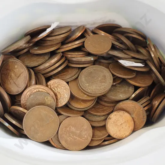 tub of coins