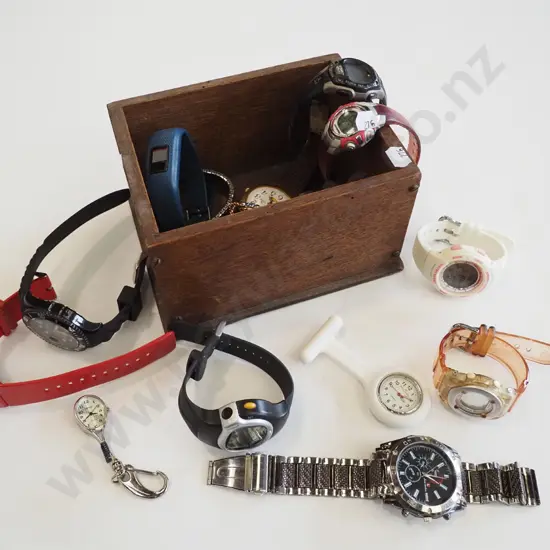 box of wristwatches