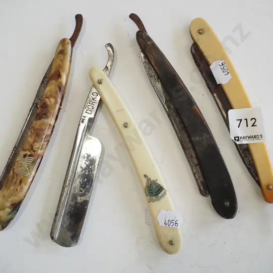 4x cut throat razors