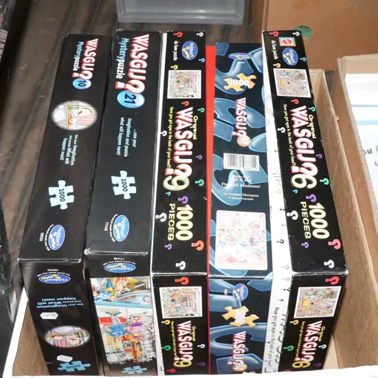 box of wasgij puzzles
