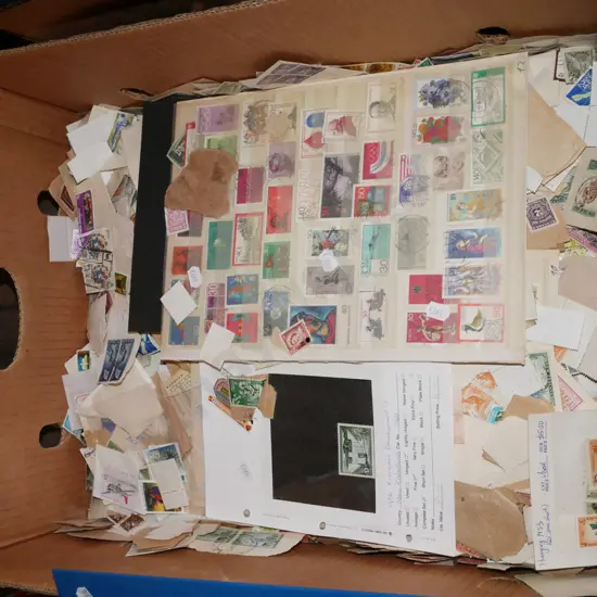box of stamps