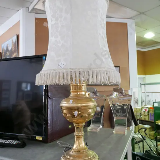 brass based table lamp H-650