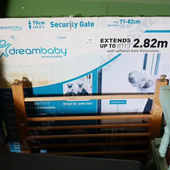 child's protective wooden fench, security gate