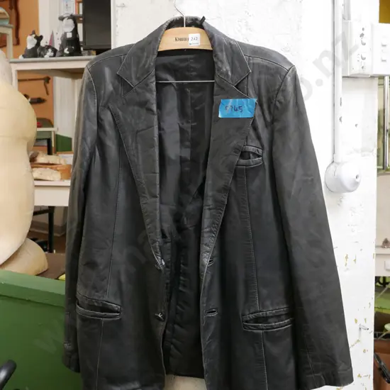 black leather jacket - no size