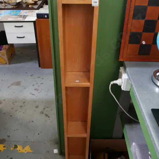 small wooden bookcase H-1250 W-160 D-130