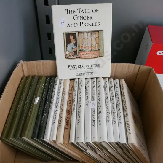 box of Beatrix Potter books