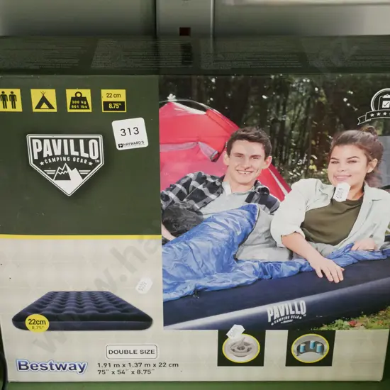 as-new boxed double size air bed
