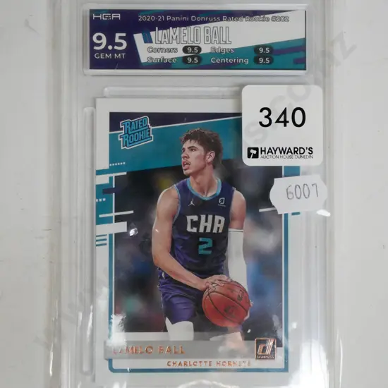 cased Lamelo Ball collector card