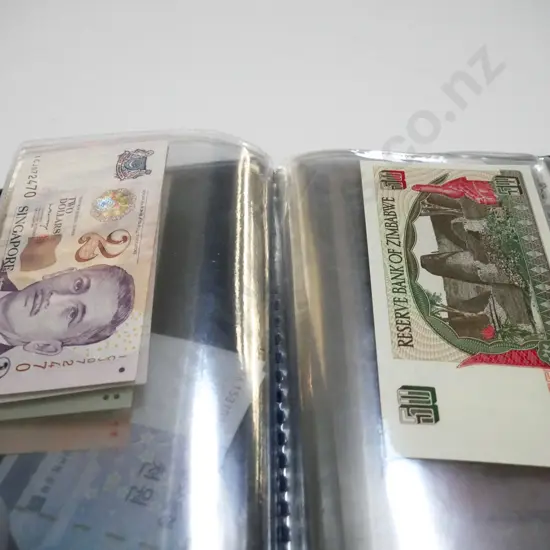 album of various bank notes