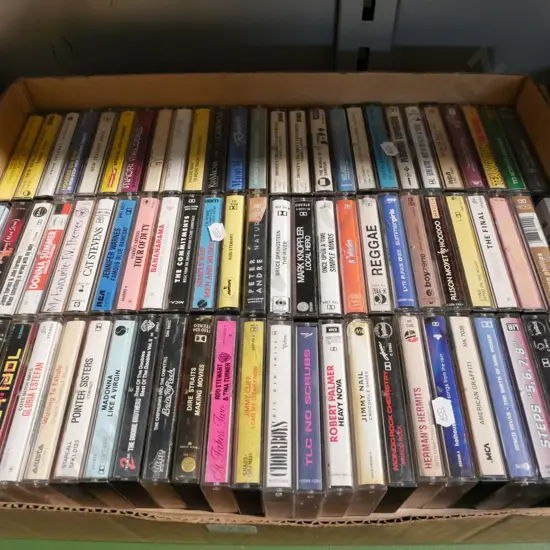 box; 1980s tape cassettes