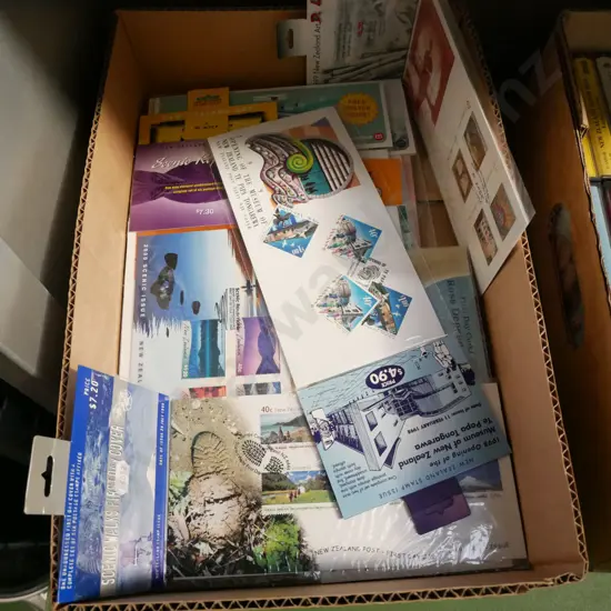 box of first day covers