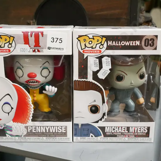 2x boxed Pop Movie figurines - Pennywise, Michael Myers